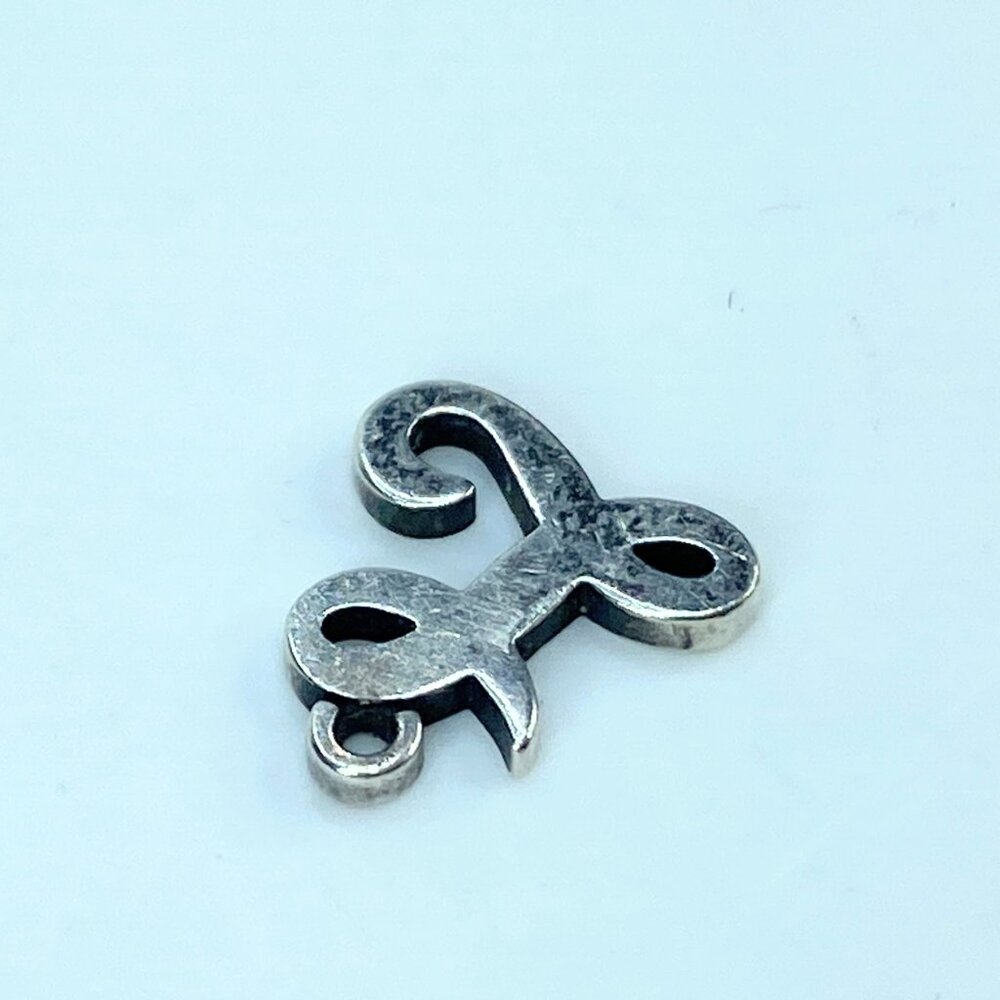 James Avery Large Script Initial Sterling Silver … - image 3